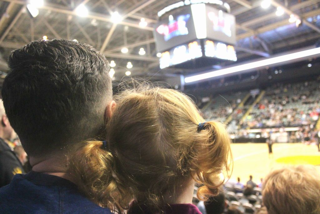 Watching the Harlem Globetrotters at Abbotsford Centre