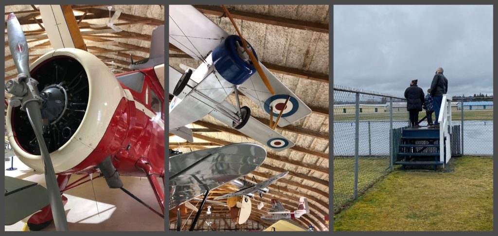 Watching planes take off at the Canadian Museum of Flight